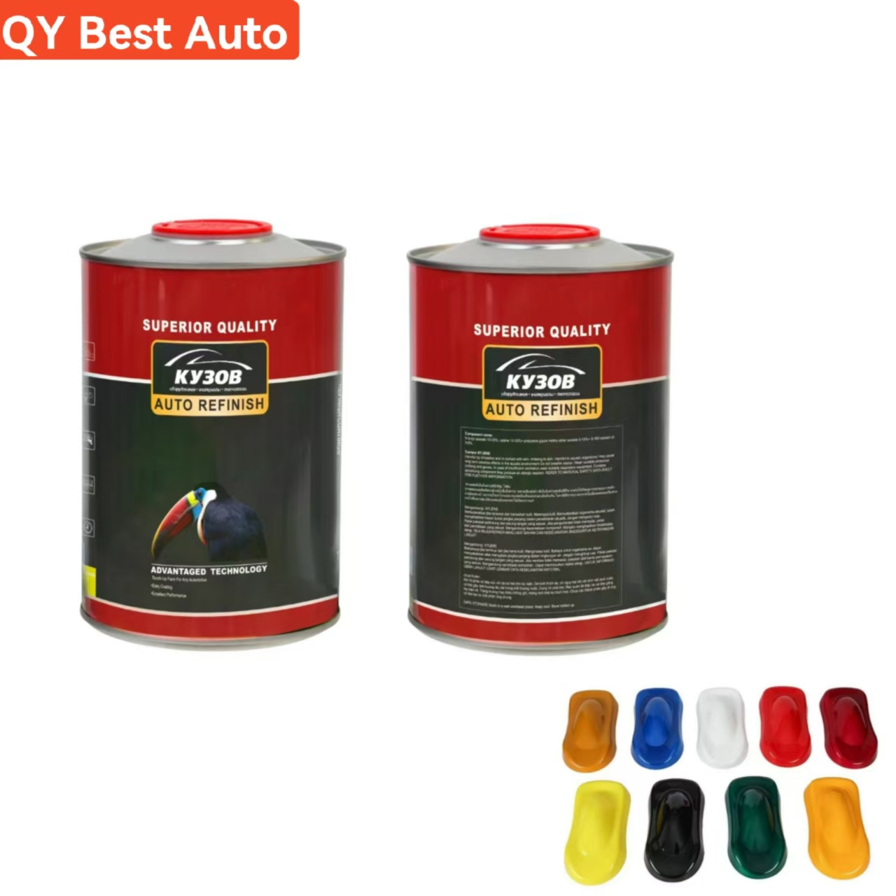 High Solid  Hardener / Clear Coat /Thinner Content Car Paint Manufacturer Automotive Paints Refinish Paint For Auto body Repair Coating